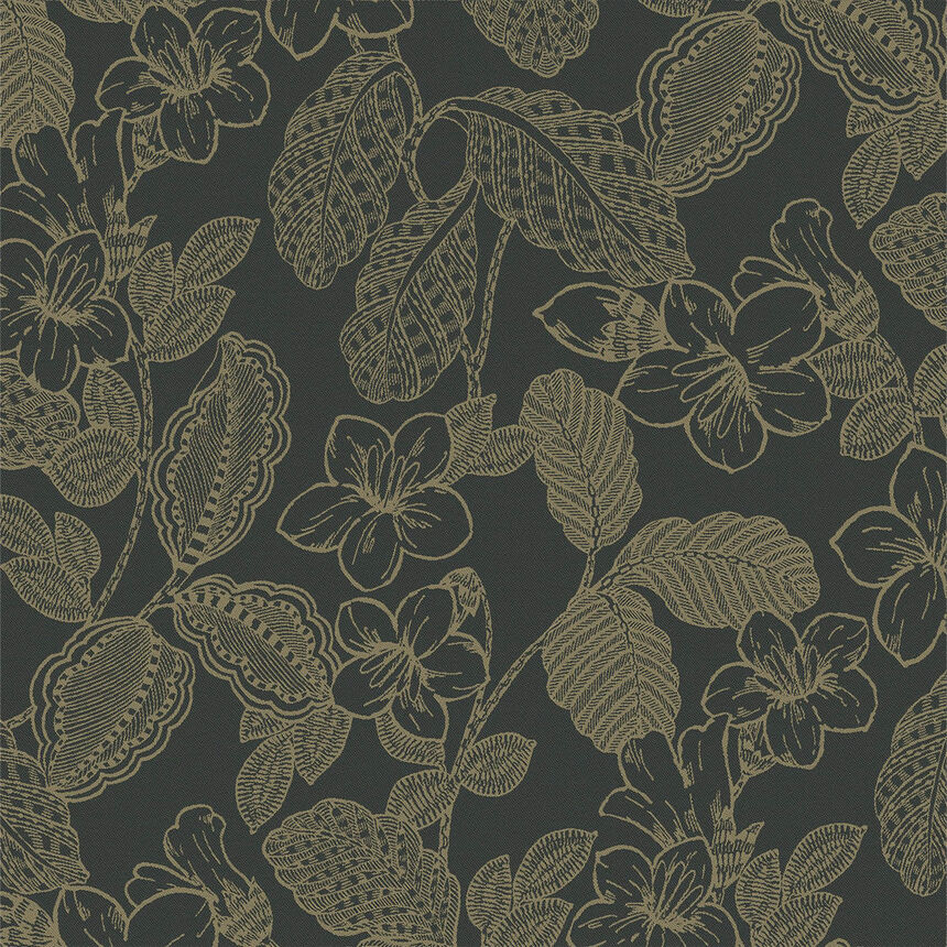Napkin Sulawesi Fleurs Green 50x50 100% cotton, , hi-res image number 0