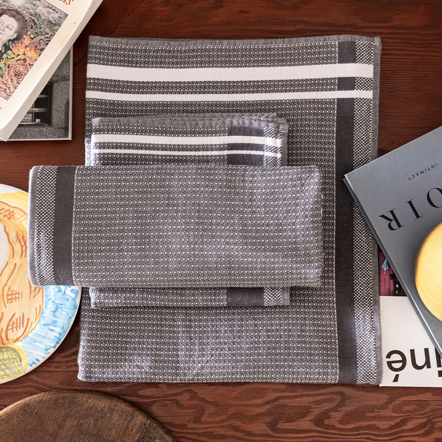 Guest towel Duetto Caviar 12"x20" 100% cotton, , hi-res image number 2