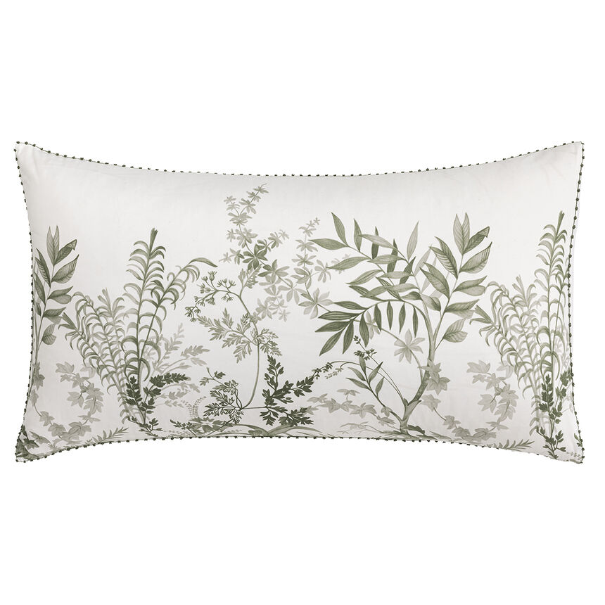 Shams Jardin d'Eden Green 21"X26"Standard 100% cotton, , hi-res image number 2