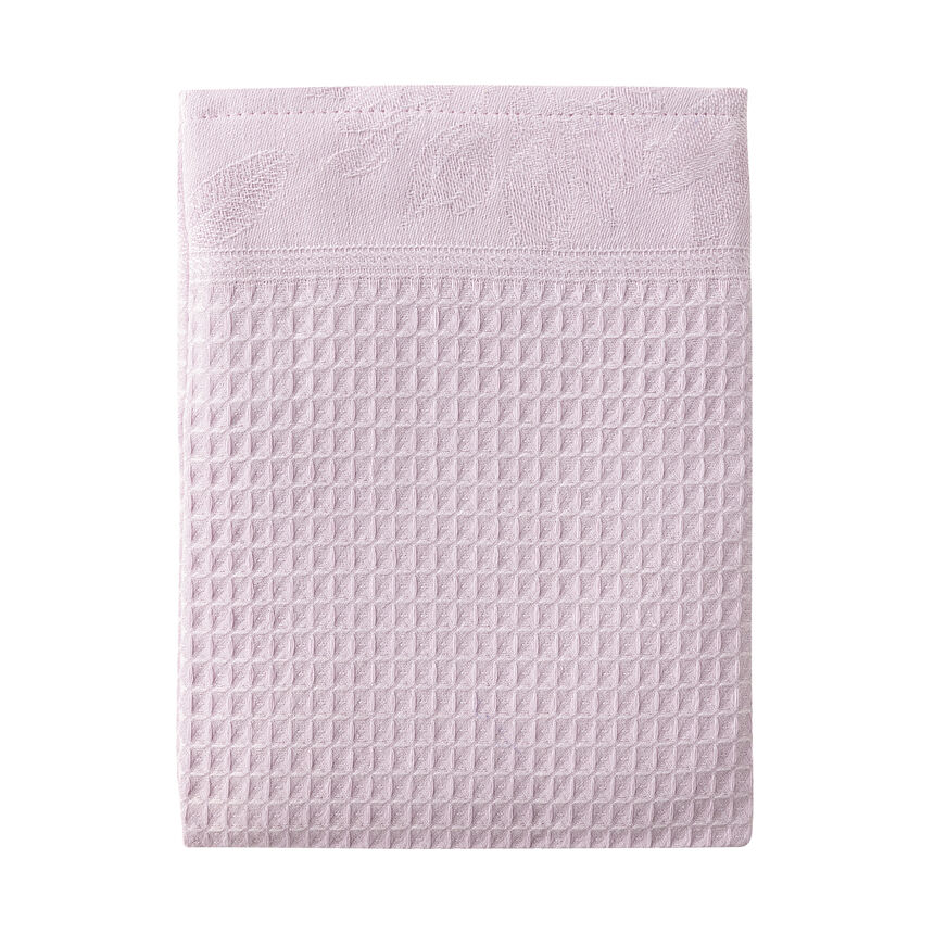Wash mitt Pois de senteur Pink 6"x7" 100% cotton, , hi-res image number 0
