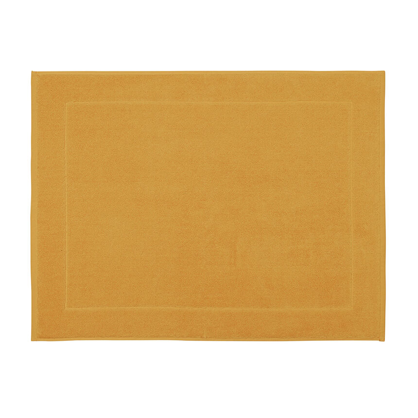 Bath mat Caresse Yellow 24"x31" 100% cotton, , hi-res image number 0