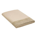 Flat sheet Arabesque Beige 94"X118" 50% cotton - 50 % linen, , hi-res image number 0