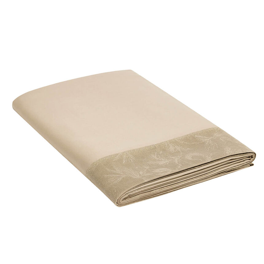Flat sheet Arabesque Beige 240X300 50% cotton - 50 % linen, , hi-res