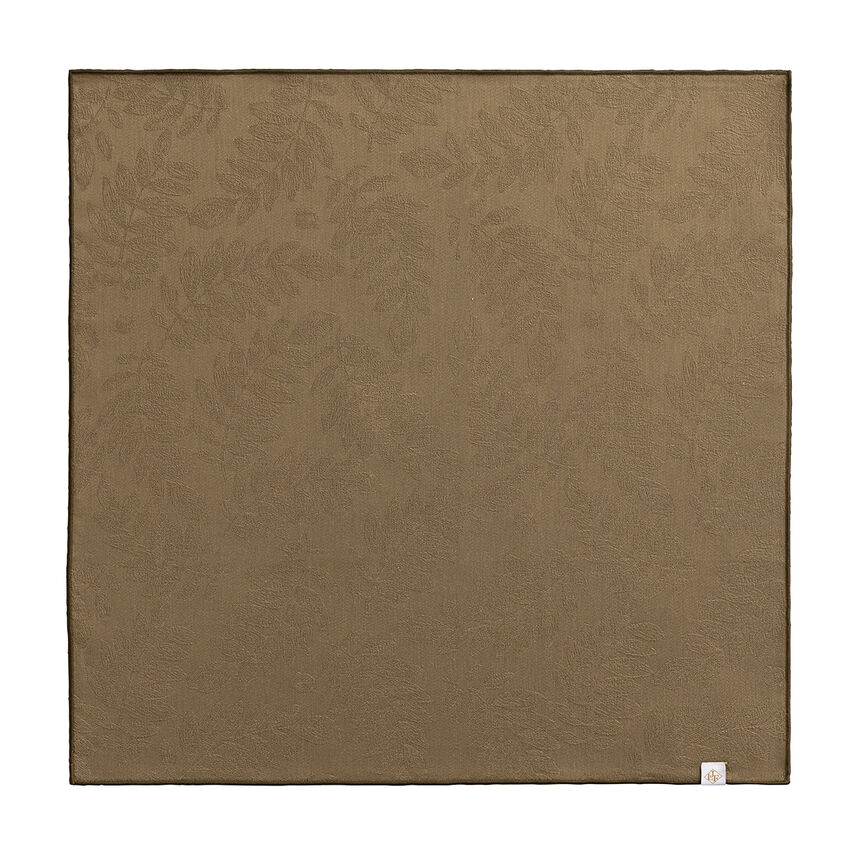 Napkin Vegetal mood avec surjet bourdon Green 50x50 100% cotton, , hi-res image number 0