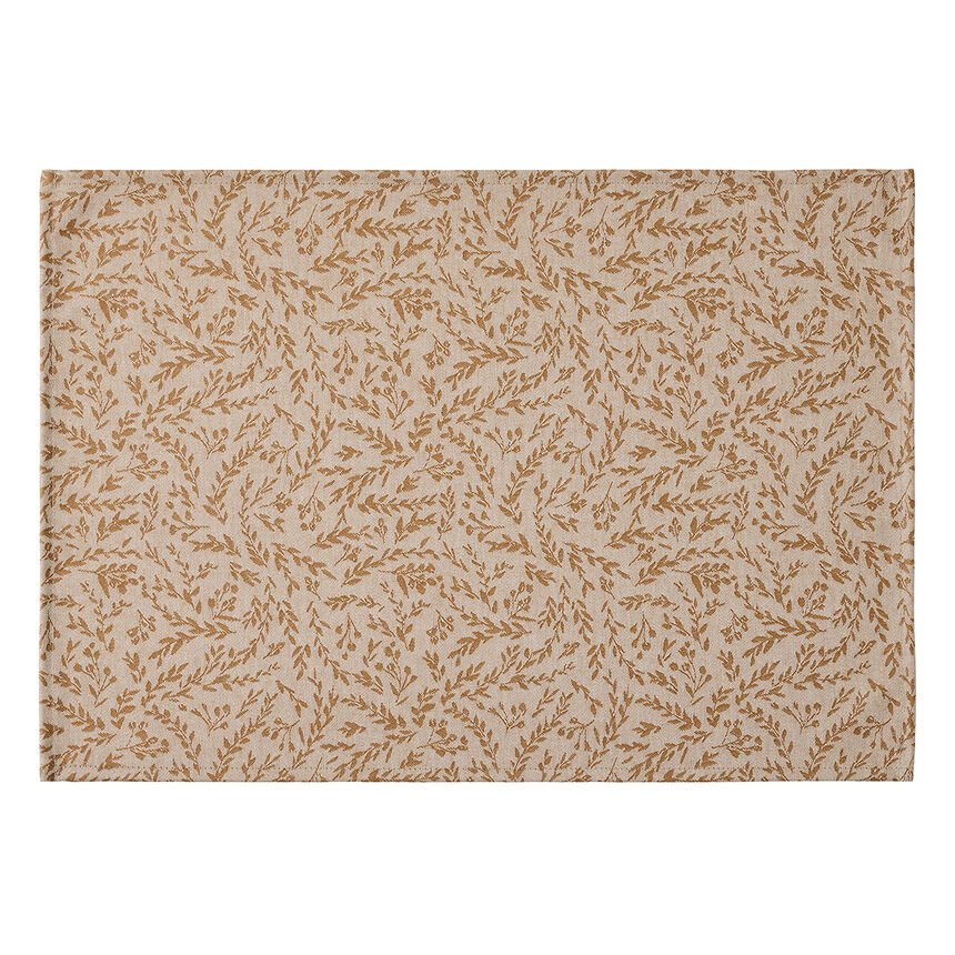 Coated placemat Champ&ecirc;tre Coated Beige 50x36 100% cotton, , hi-res image number 0