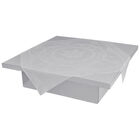 Tablecloth Duchesse White 69"x69" 100% cotton, , hi-res image number 1