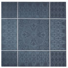 Tablecloth Armoiries Blue 175x175 100% linen, , hi-res image number 2