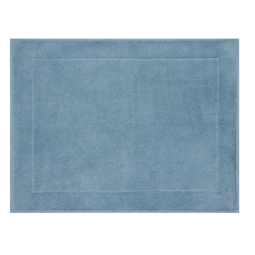 Bath mat Caresse Blue Ice 24"x31" 100% cotton, , hi-res image number 0
