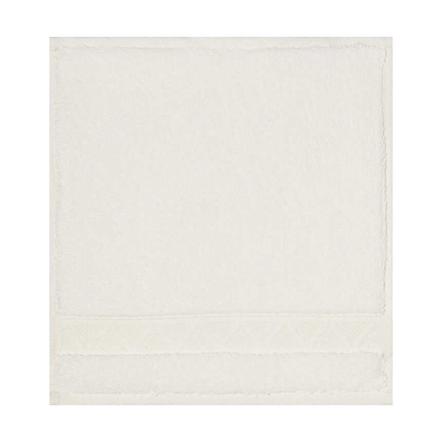 Washcloth Caresse Ivory 12"x12" 100% cotton, , hi-res image number 0