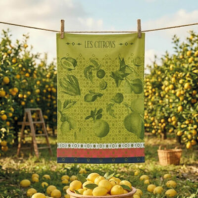 Tea towel La beaut&eacute; du zeste Cotton