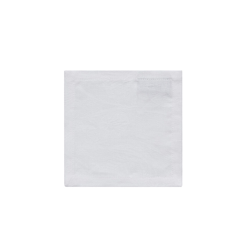 Cocktail napking Tivoli White 7"X7" 100% linen, , hi-res image number 0