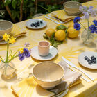 Coated tablecloth La Vie en Vosges Yellow 69"x69" 100% cotton, , hi-res image number 0