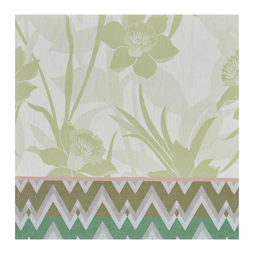 Box Set 2 Coated Placemats La Vie en Vosges Coated Green 20"x14" 100% cotton, , hi-res image number 1