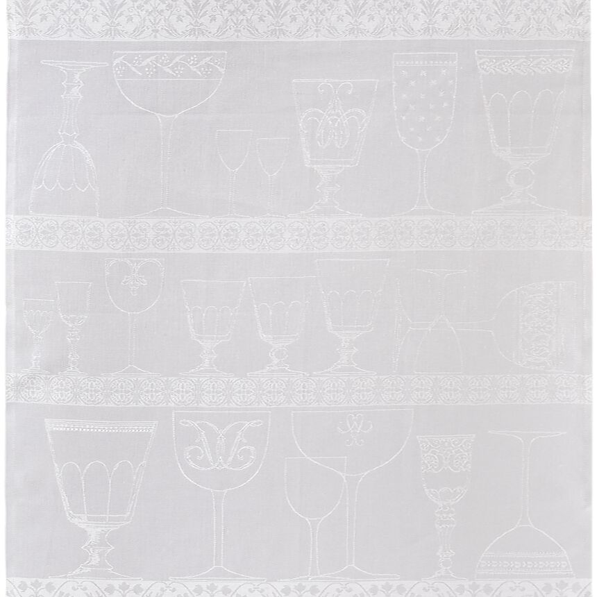 Crystal towel Cristal White 24"x31" 100% linen, , hi-res image number 0