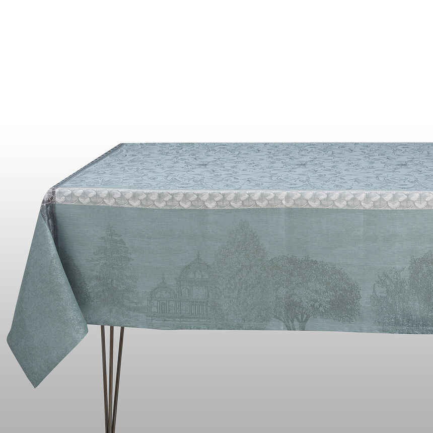 Tablecloth Symphonie Baroque Smoke 69"x69" 100% linen, , hi-res image number 1