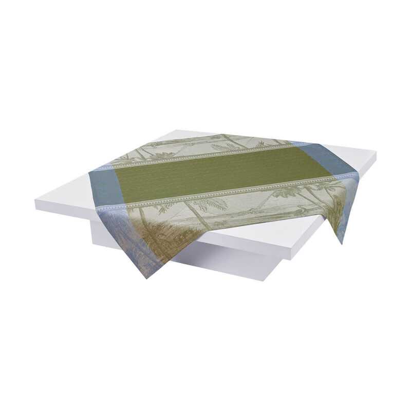 Tablecloth Croisière sur le Nil Palm 69"x69" 100% linen, , hi-res image number 2