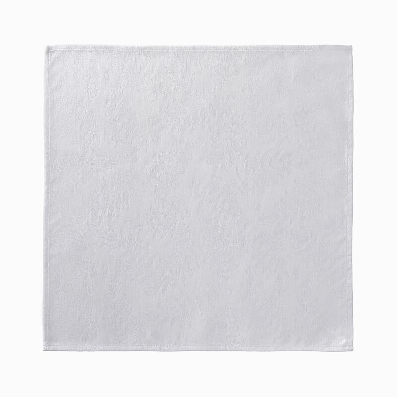 Napkin Vegetal mood White 20"x20" 100% cotton, , hi-res image number 1
