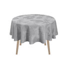 Tablecloth Souveraine  Silver 69"x69" 100% linen, , hi-res image number 2