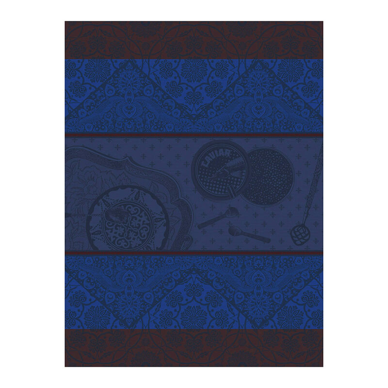Tea towel Tsar Blue 24"x31" 100% cotton, , hi-res image number 0