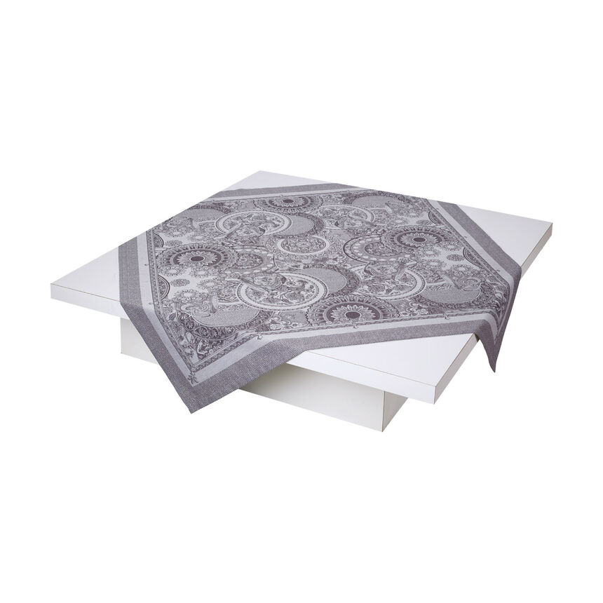 Tablecloth Porcelaine Kaolin &Oslash;83" 100% cotton, , hi-res image number 5