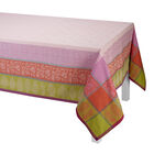 Tablecloth Sari Pink 69"x98" 100% cotton, , hi-res image number 1