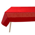 Tablecloth Voyage Iconique Red 68"x68" 100% cotton, , hi-res image number 0
