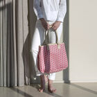 Shoulder bag Picto Pink  100% cotton, acrylic coating. Garnish: Cattle leather, , hi-res image number 0