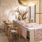 Tablecloth Campagne Pink 59"x59" 50% cotton - 50 % linen, , hi-res image number 0