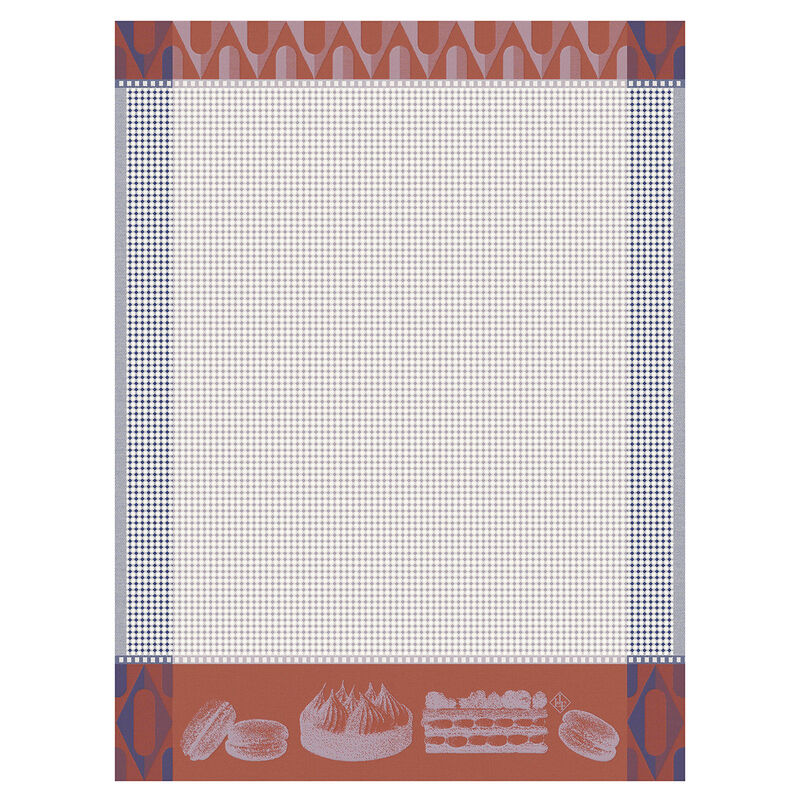 Hand towel Pâtisseries Françaises Purple 24"x31" 100% cotton, , hi-res image number 0