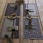 Coated placemat Slow Life Mini Carbon 20"x14" 89% cotton / 11% linen, , hi-res image number 0