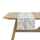 Runner Pois de senteur Pink 20"x59" 50% cotton - 50 % linen, , hi-res image number 1