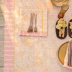 Tablecloth &Eacute;t&eacute; Indien Orange 47"x47" 100% linen, , hi-res image number 3