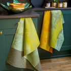Tea towel Miel de Fleurs Green 24"x31" 100% cotton, , hi-res image number 0