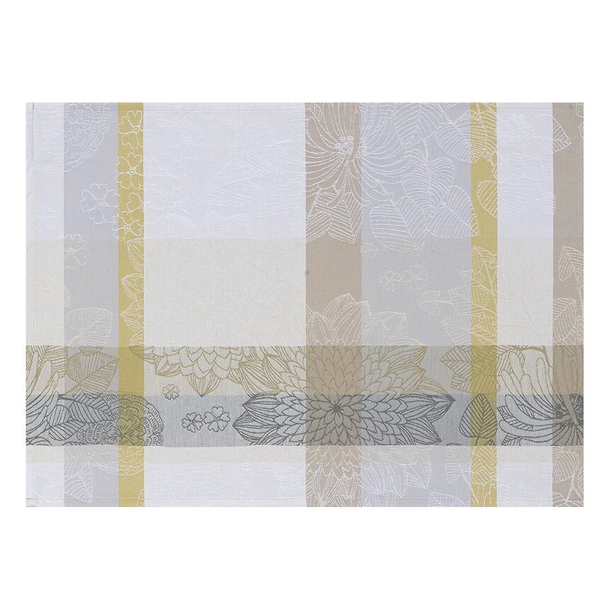 Coated placemat Marie Galante Coconut 21"x15" 100% cotton, , hi-res image number 1