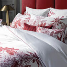 Duvet cover Feuilles en scène Red 68"X86"Twin 100% cotton, , hi-res image number 2