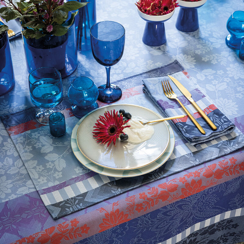 Coated placemat Gipsy Blue 20"x14" 100% cotton, , hi-res image number 2