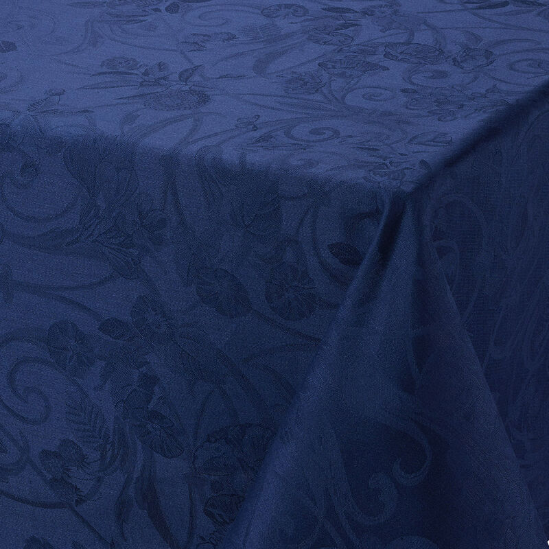 Tablecloth Tivoli Sapphire 69"x69" 100% linen, , hi-res image number 2