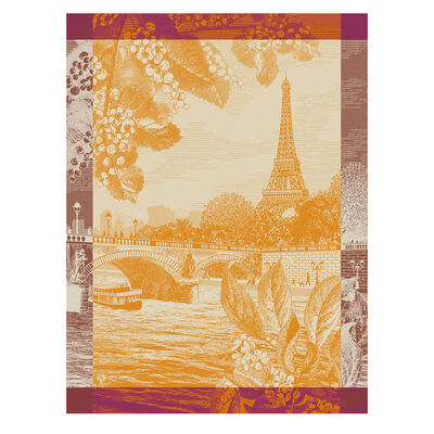 Tea towel Paris sur seine Cotton,  Tea towel Paris sur seine Cotton