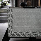 Tablecloth Empreintes Black 59"x59" 100% cotton, , hi-res image number 4