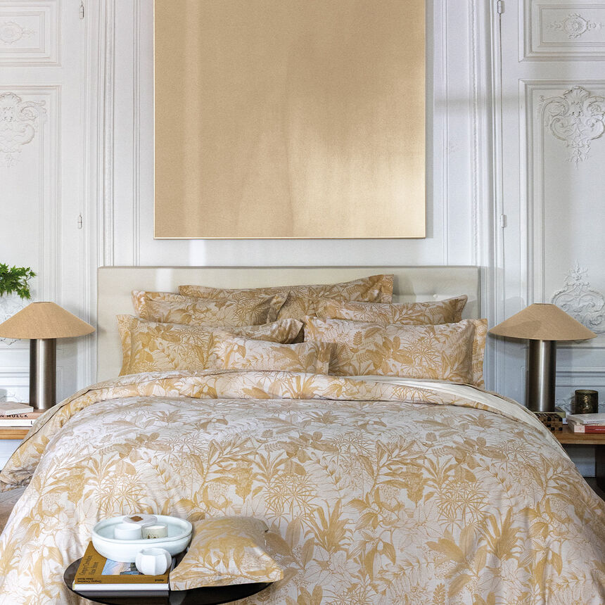 Flat sheets Bois Dormant Beige 94"X118"Queen 100% cotton, , hi-res image number 2