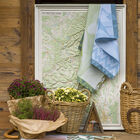 Tea towel La Vie en Vosges Green 24"x31" 100% cotton, , hi-res image number 0