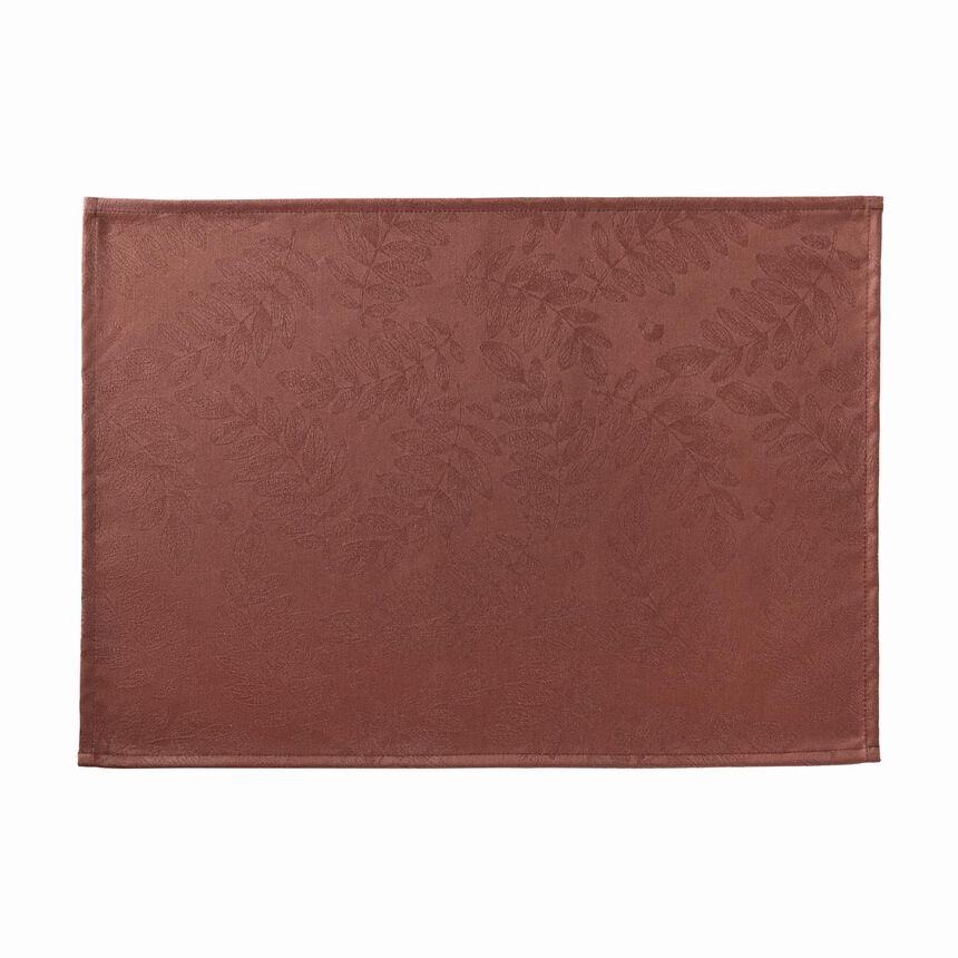 Coated placemat Vegetal mood Red 20"x14" 100% cotton, , hi-res image number 1