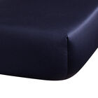 Fitted sheet Flora Dark blue 60"X80"X17"Queen 100% cotton, , hi-res image number 0