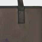 Hand-carried bag Perchoir Marron  100% cotton, acrylic coating. Garnish: Cattle leather, , hi-res image number 5