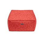 Pouf Voyage Iconique Red 24"x24"x12" 100% cotton, , hi-res image number 1