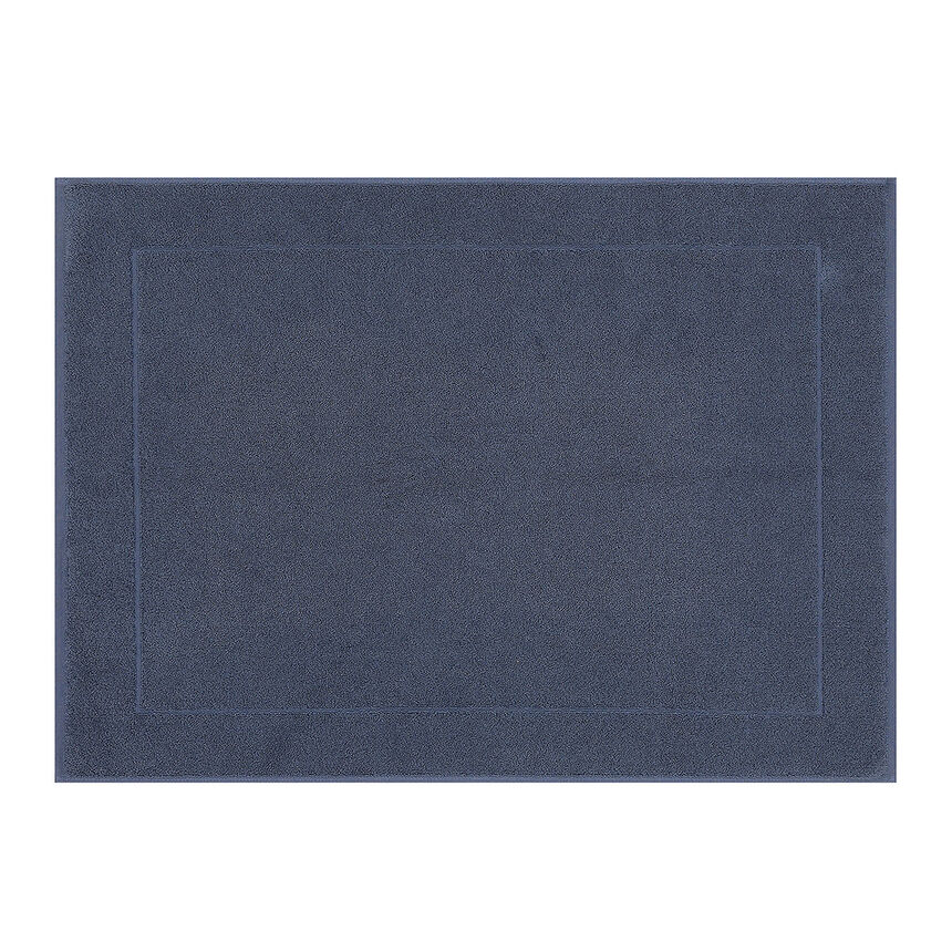 Bath mat Caresse Orient blue 24"x31" 100% cotton, , hi-res image number 0
