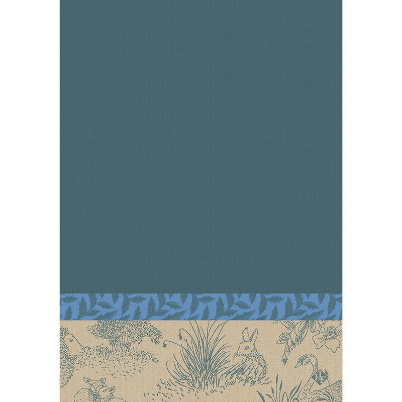 Hand towel Joséphine Blue 21"x15" 100% cotton, , hi-res image number 0