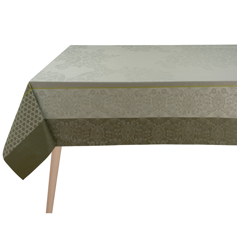 Tablecloth Voyage Iconique Green 68"x125" 100% cotton, , hi-res image number 0