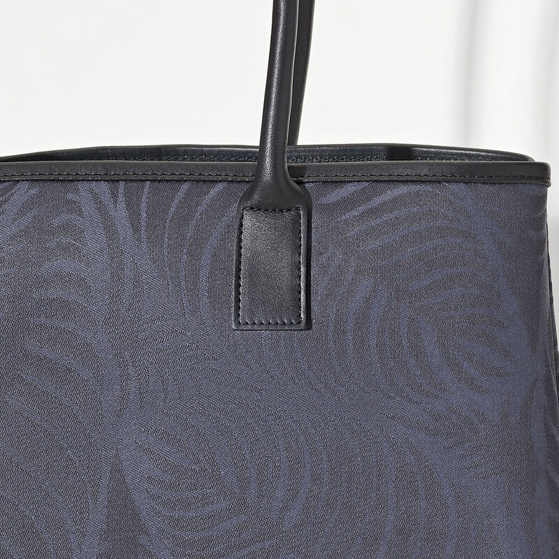 Shoulder bag Palme Blue 100% cotton, acrylic coating. Garnish: Cattle leather, , hi-res image number 5