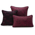 Cushion cover Estampe Plum 16"x16" 44%Viscose/ 38%Cotton/ 12%Polyester/ 6%Linen, , hi-res image number 0